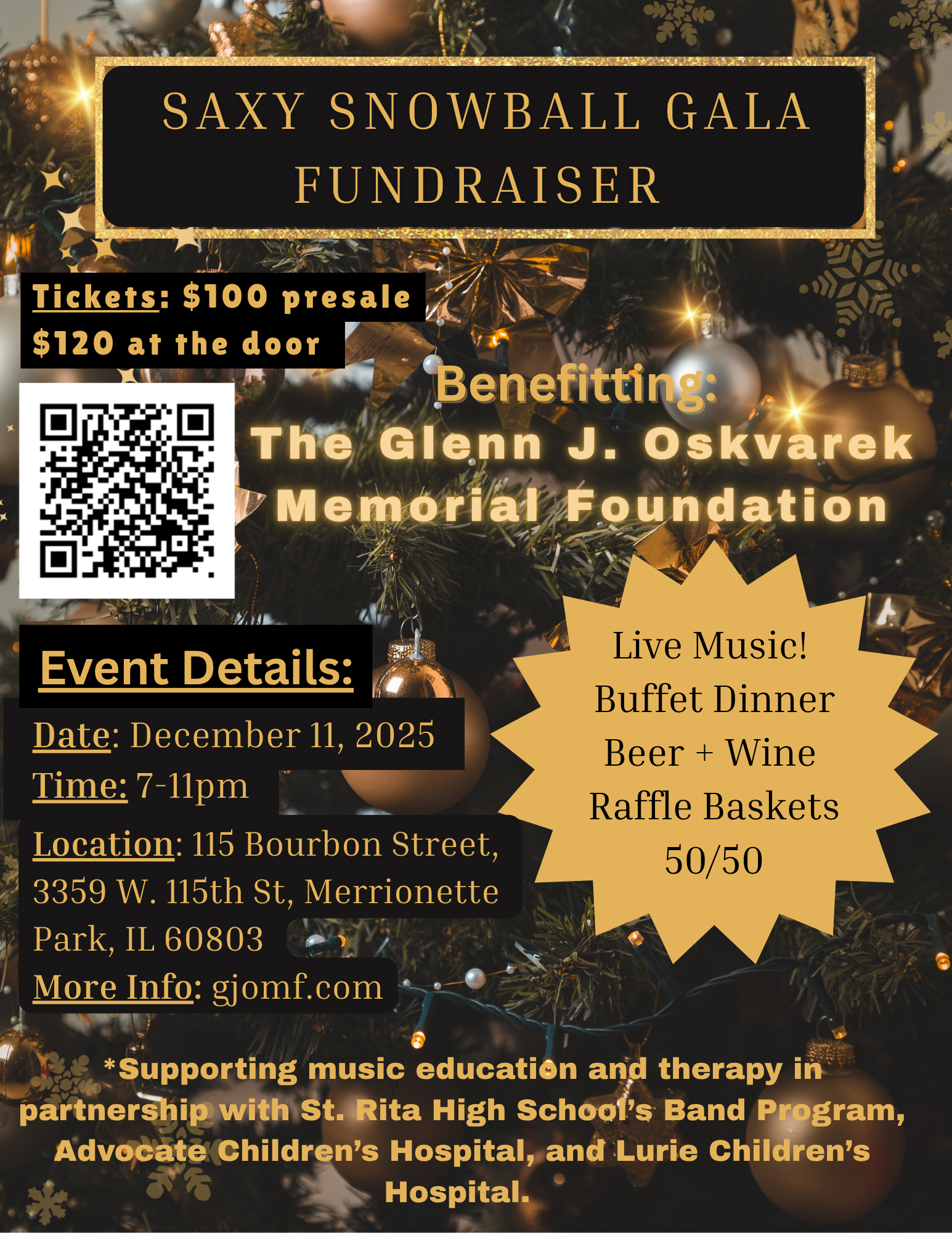 2025 Saxy Snowball Gala Fundraiser